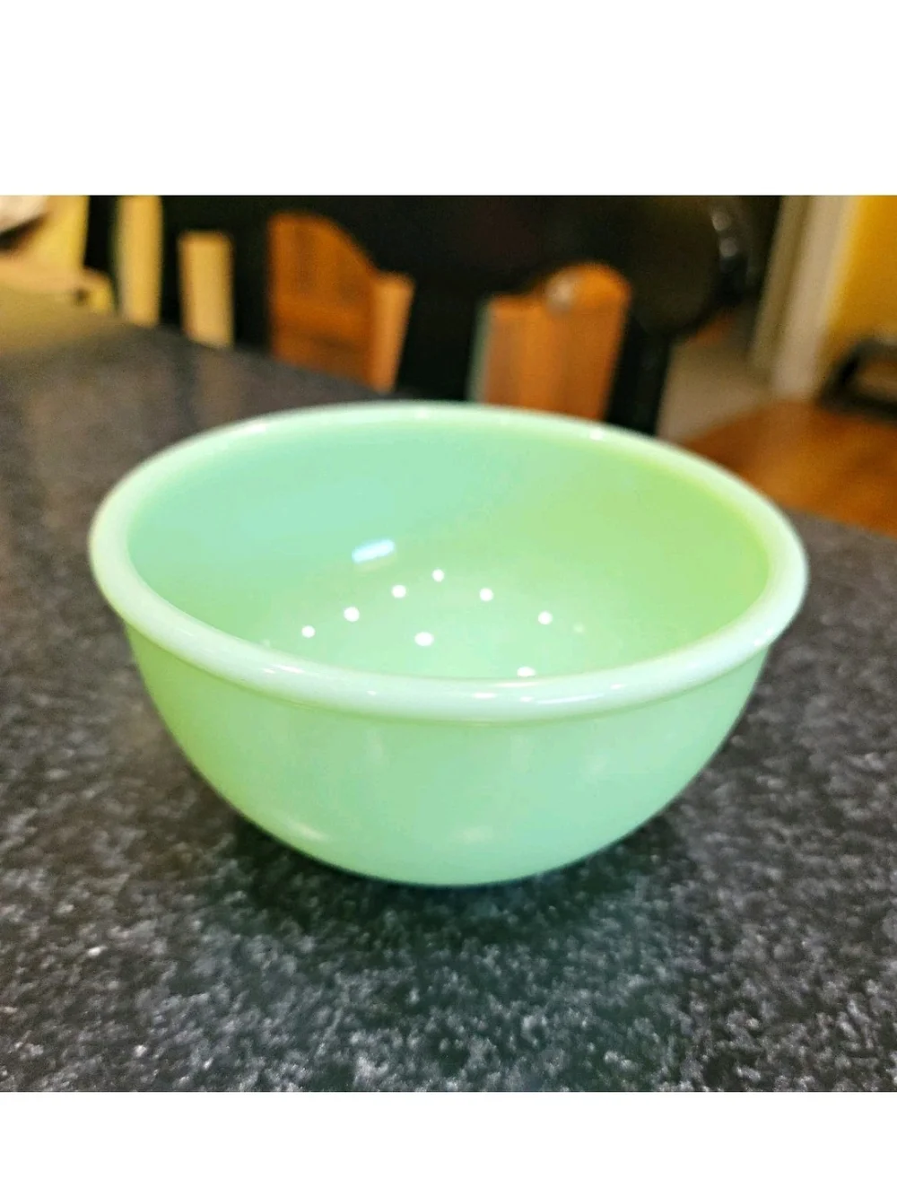 Vintage Fire-King Jadeite Beaded Edge Mixing Bowl 4 7/8